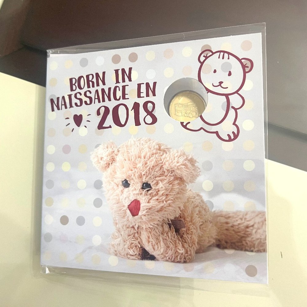 2018 Canada New Born Celebration $1 Loonie Strike 5-Coin Set!